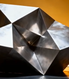 金属几何立体雕塑素材10658#横屏 