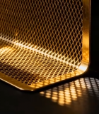 	 金色金属网格特写画面4952#横屏 