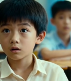 教室里小学生端坐听讲画面4601#横屏 