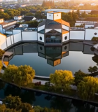 江南水乡中式建筑航拍素材4510#横屏 