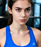 	 健身房内女性健身素材9018#横屏 