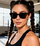 	 健身房内戴墨镜的女性11069#横屏 