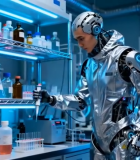 机器人在实验室做实验1517#横屏 