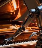 机器人弹奏钢琴素材12593#横屏 