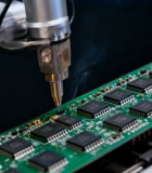 机械臂焊接电路板素材11456#横屏 