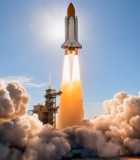 火箭发射升空场景(7)6122#横屏 