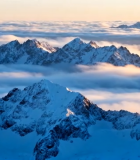 雪山云海自然风光8663#横屏 