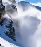 雪山雪景自然风光(1)8740#横屏 