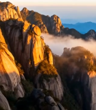 	 黄山壮丽山峰与云海景观3204#横屏 