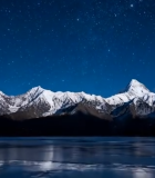 雪山星空夜景(1)520#横屏 