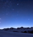 雪山星空夜景素材(1)1646#横屏 