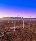 荒漠风力发电场全景3525#横屏 