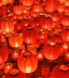 红色灯笼烛光场景14377#横屏 