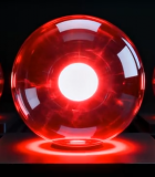 红色发光球体渲染素材1112#横屏 