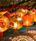 悬挂的传统中式灯笼12136#横屏 