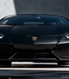 黑色跑车正面展示素材9471#横屏 