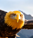 雄鹰在山间飞翔10236#横屏 