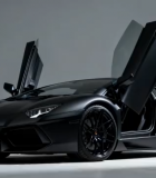 黑色跑车开门特写14592#横屏 