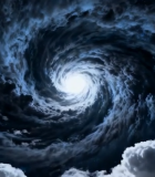 星空云海漩涡特效画面10100#横屏 