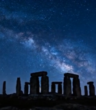 星空下的巨石阵全景3796#横屏 