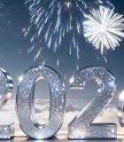 新年烟花云端场景素材8484#横屏 