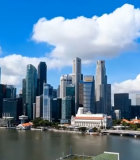 新加坡城市高楼景观5722#横屏 