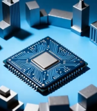 芯片与城市模型素材12114#横屏 