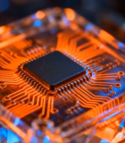 芯片电路板特写素材(6)13574#横屏 