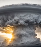 核爆炸蘑菇云天空景象178#横屏 