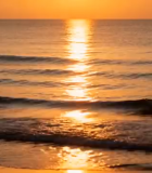 海上日落海浪景观944#横屏 