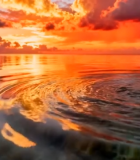 海上日出自然风光美景4923#横屏 