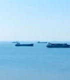 海上货轮航行全景9554#横屏 