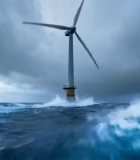 海上风力发电机素材4413#横屏 