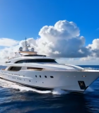 海上航行的豪华游艇(2)9135#横屏 