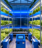 现代化温室大棚蔬菜种植场景2044#横屏 