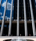 现代高楼前喷泉景观6401#横屏 