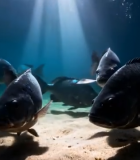 海底游动的鱼群5313#横屏 