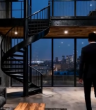 现代工业风客厅室内场景729#横屏 