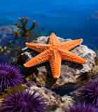 海底海星与海胆珊瑚素材4530#横屏 