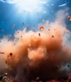 海底粉末喷发景象2264#横屏 