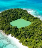 海岛自然风光鸟瞰景象12141#横屏 