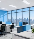 现代办公室室内全景4856#横屏 