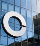 现代玻璃幕墙大楼标志特写2549#横屏 