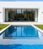 现代别墅庭院泳池景观1595#横屏 