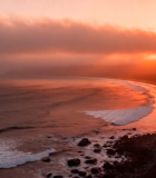 海边日落全景素材3058#横屏 