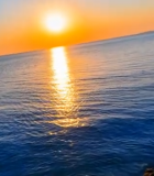 海边日落海面波光粼粼景象14807#横屏 