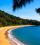 海边沙滩自然风光全景14256#横屏 