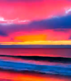 	 海边日落全景自然风光4696#横屏 