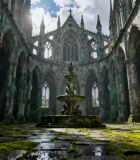 古老教堂内部全景2#横屏 