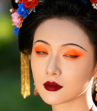 	 古装女子精致头饰特写4898#横屏 